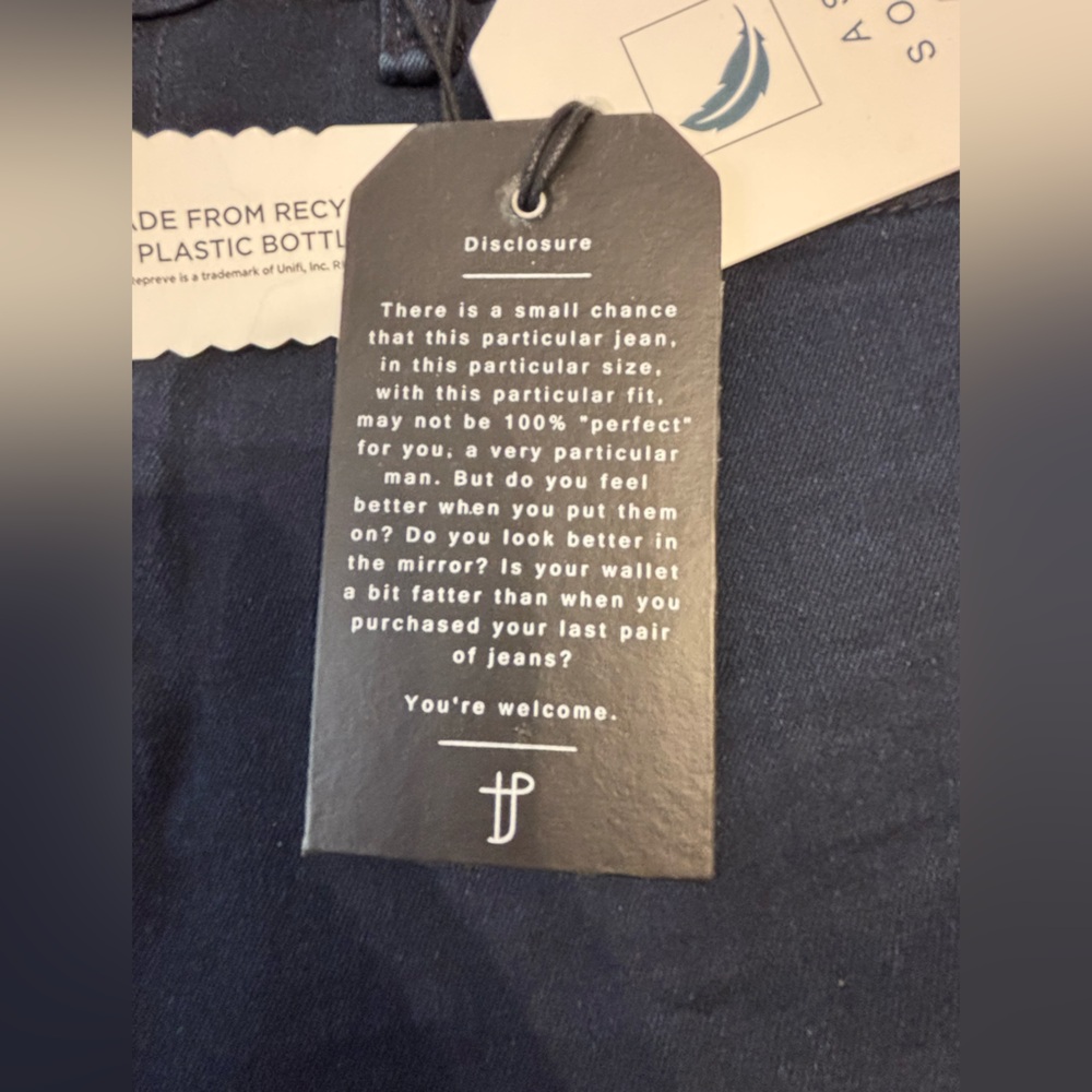 NWT The Perfect Jean slim fit men’s 34x34 - Picture 6 of 12